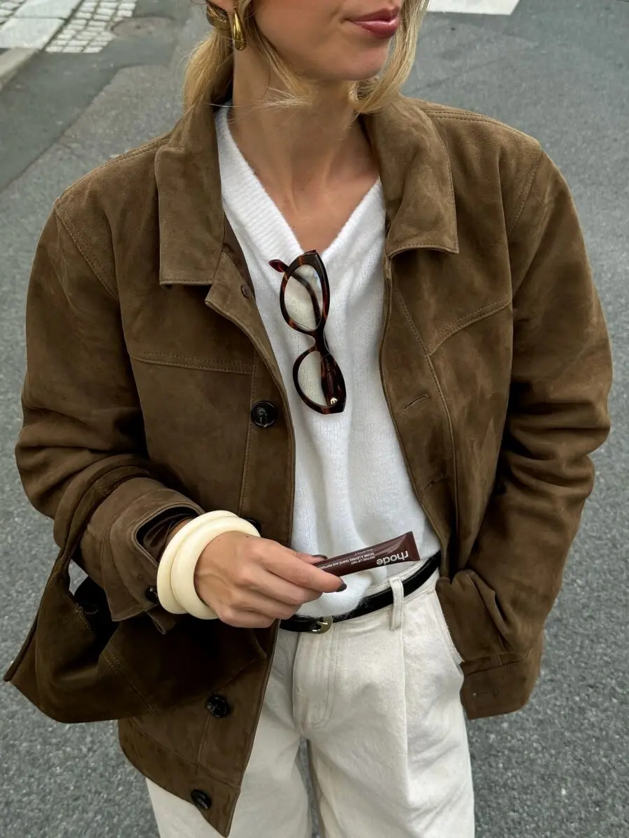 Chic Fall Layers with Earthy Tones and Textures
