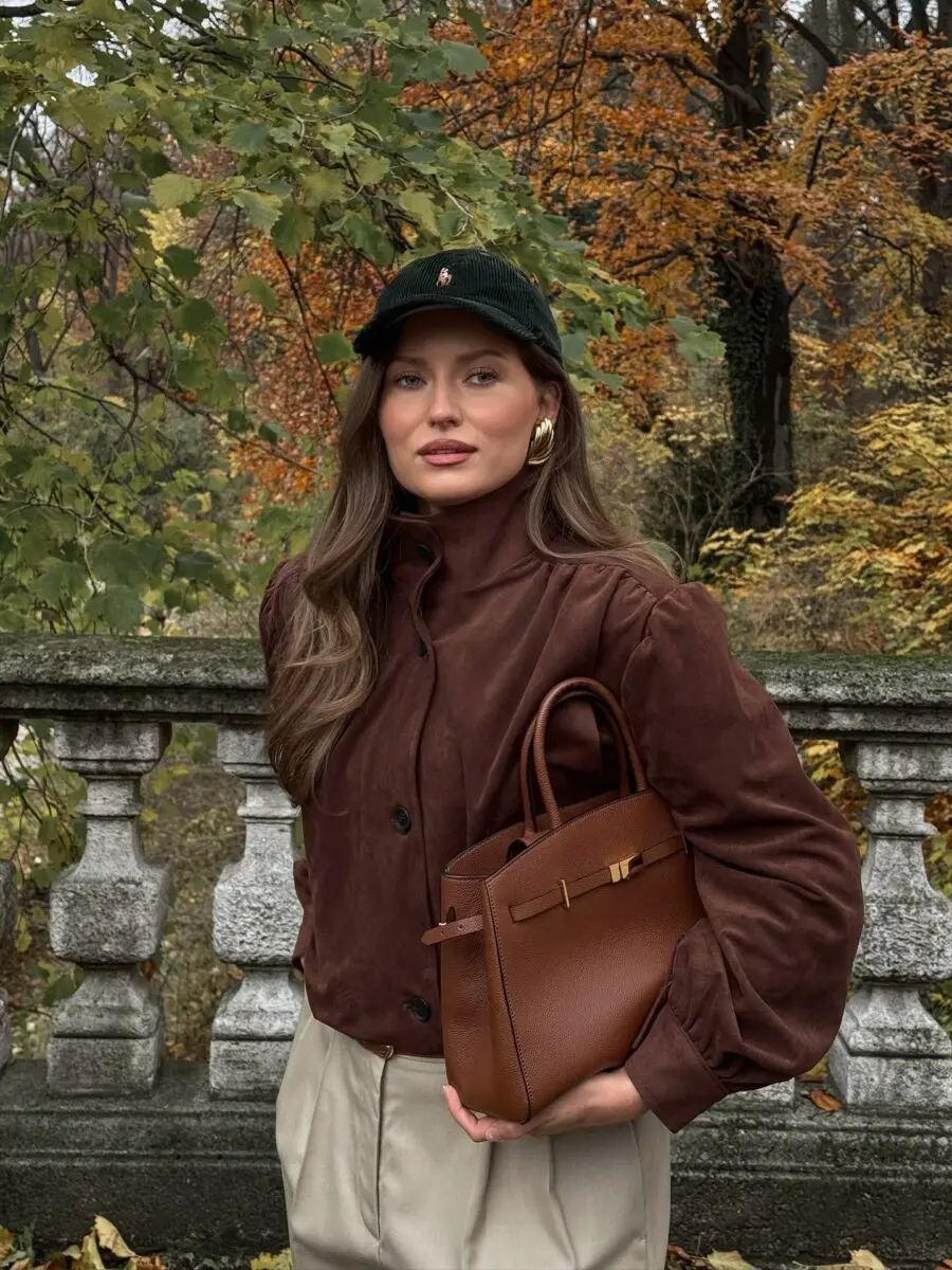 Chic Fall Outfit with Suede Details