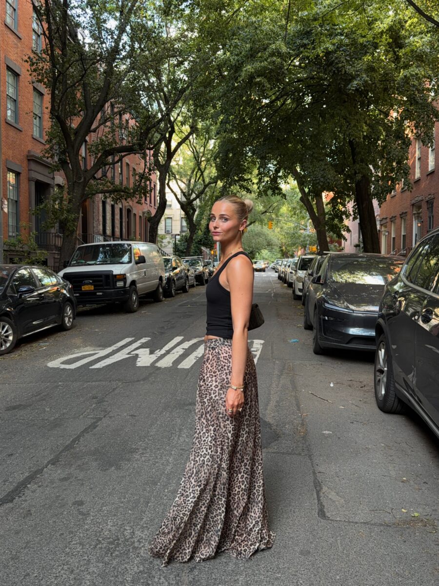 Chic leopard print for a night out