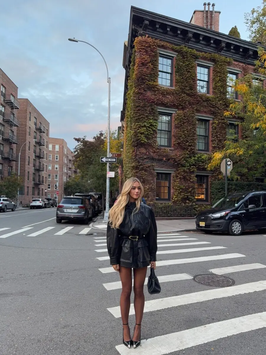 Chic urban ensemble for a night out