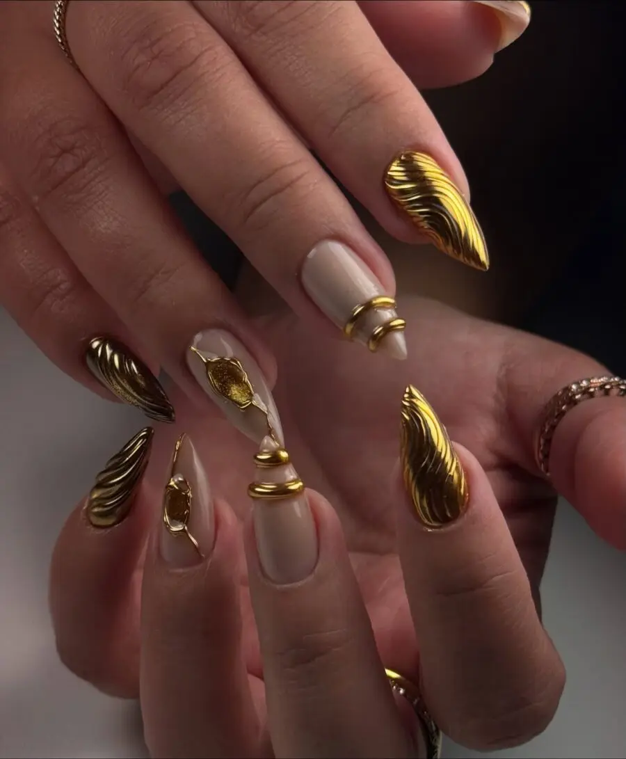 Elegant gold nail designs for every occasion
