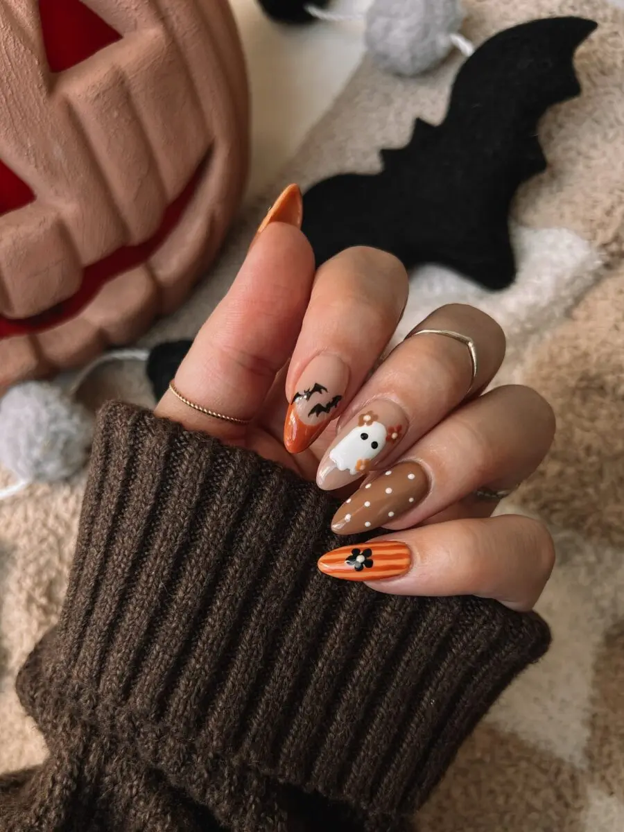 Charming Halloween-Themed Nail Design Inspiration