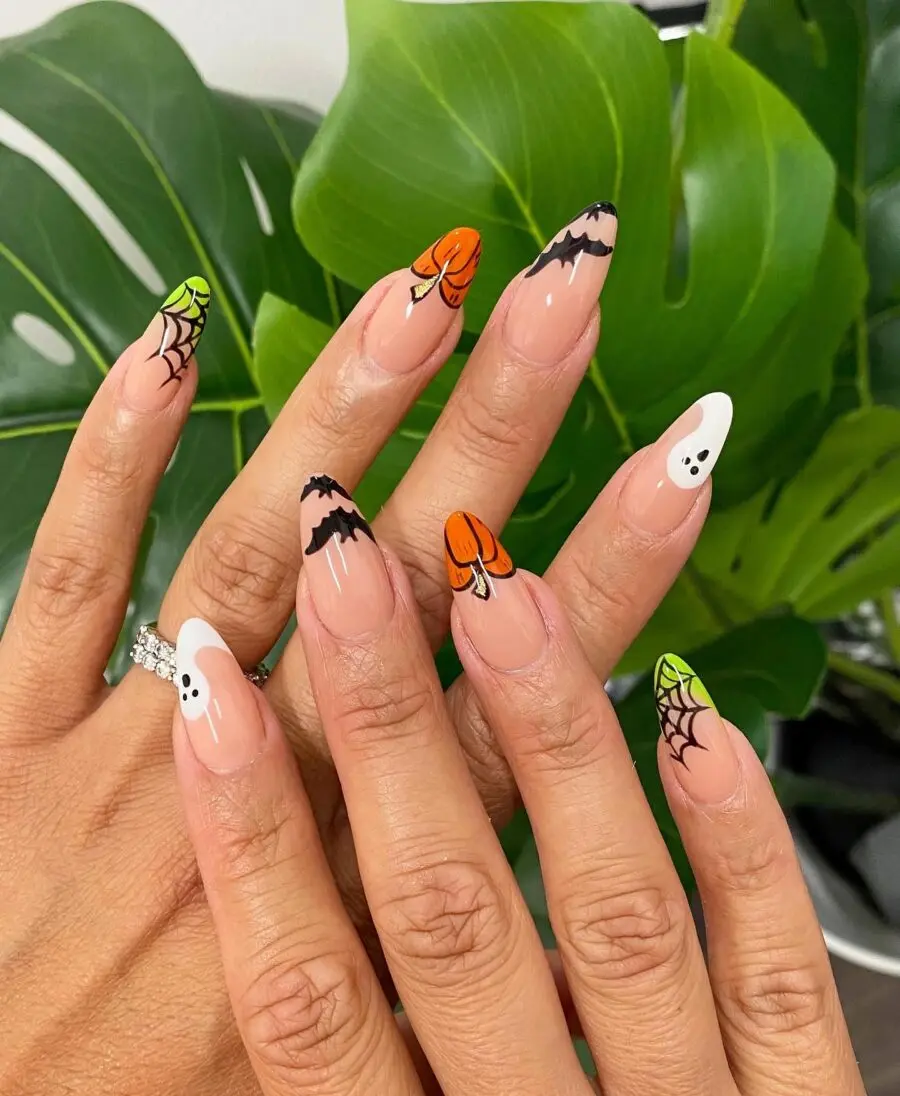 Charming Halloween-Themed Nail Art Designs