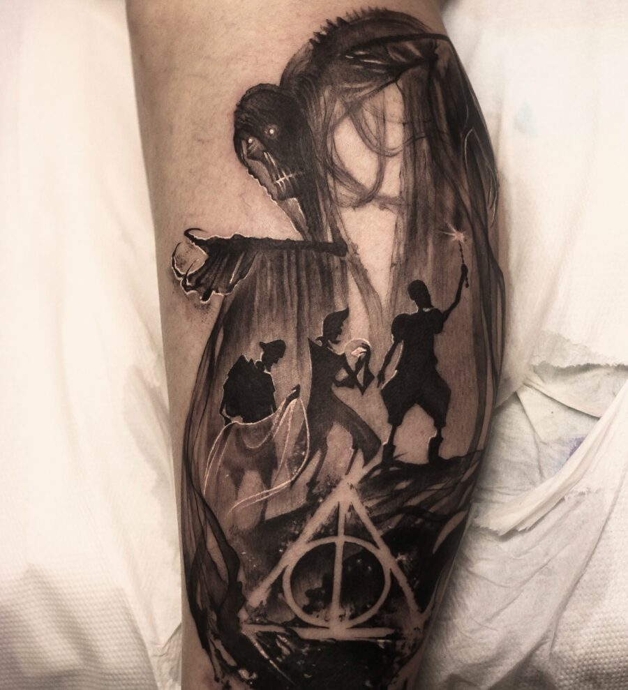 Dark Mark Tattoo Symbolizing Magic and Power
