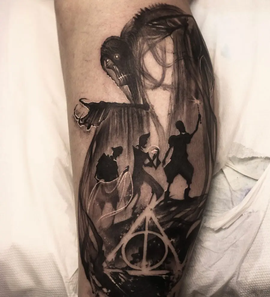 Dark Mark Tattoo Symbolizing Magic and Power