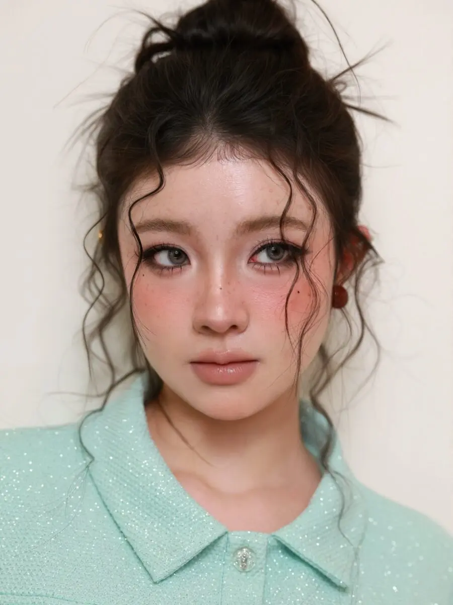 Charming, youthful igari makeup for a fresh look