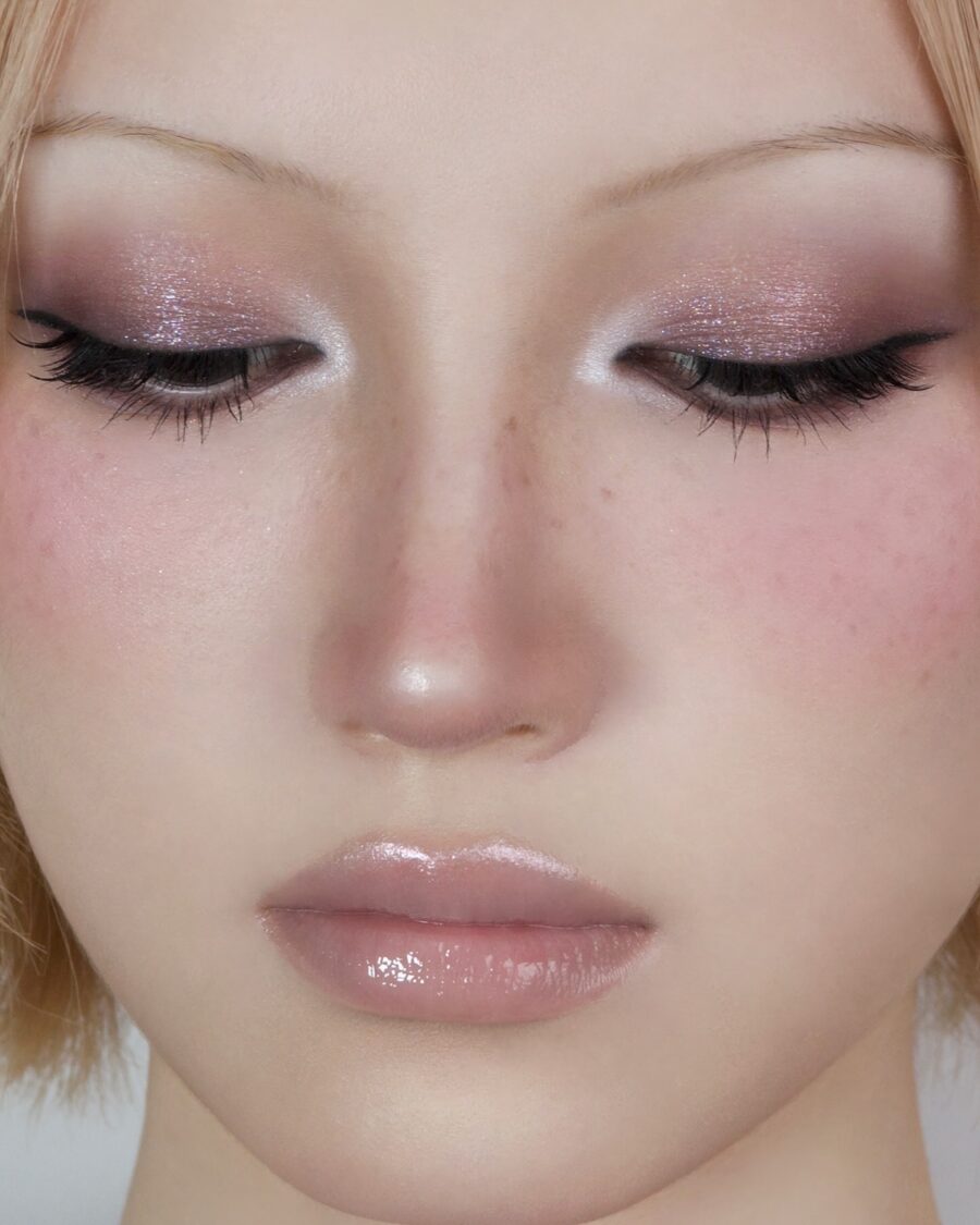 Sweet and playful igari makeup style