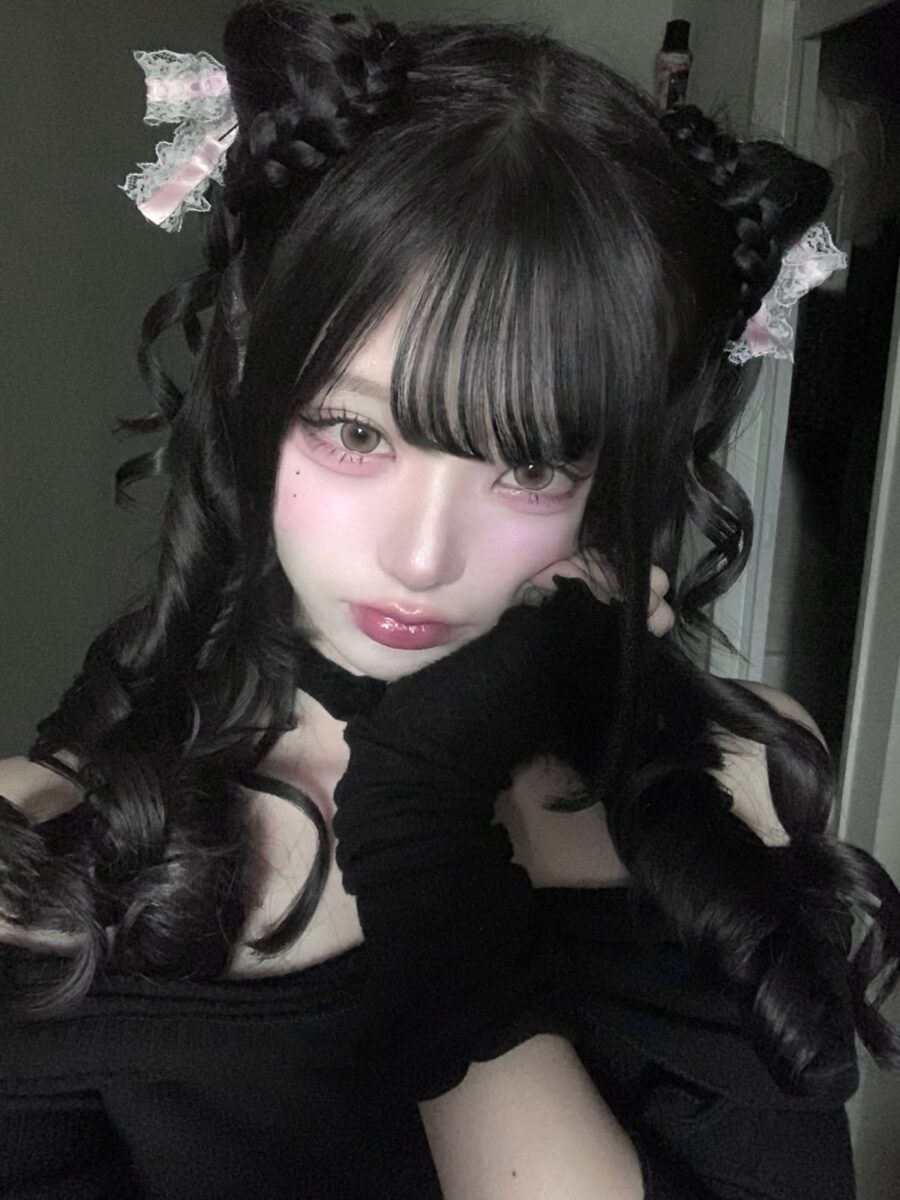 Whimsical Jirai Kei Makeup with Braids