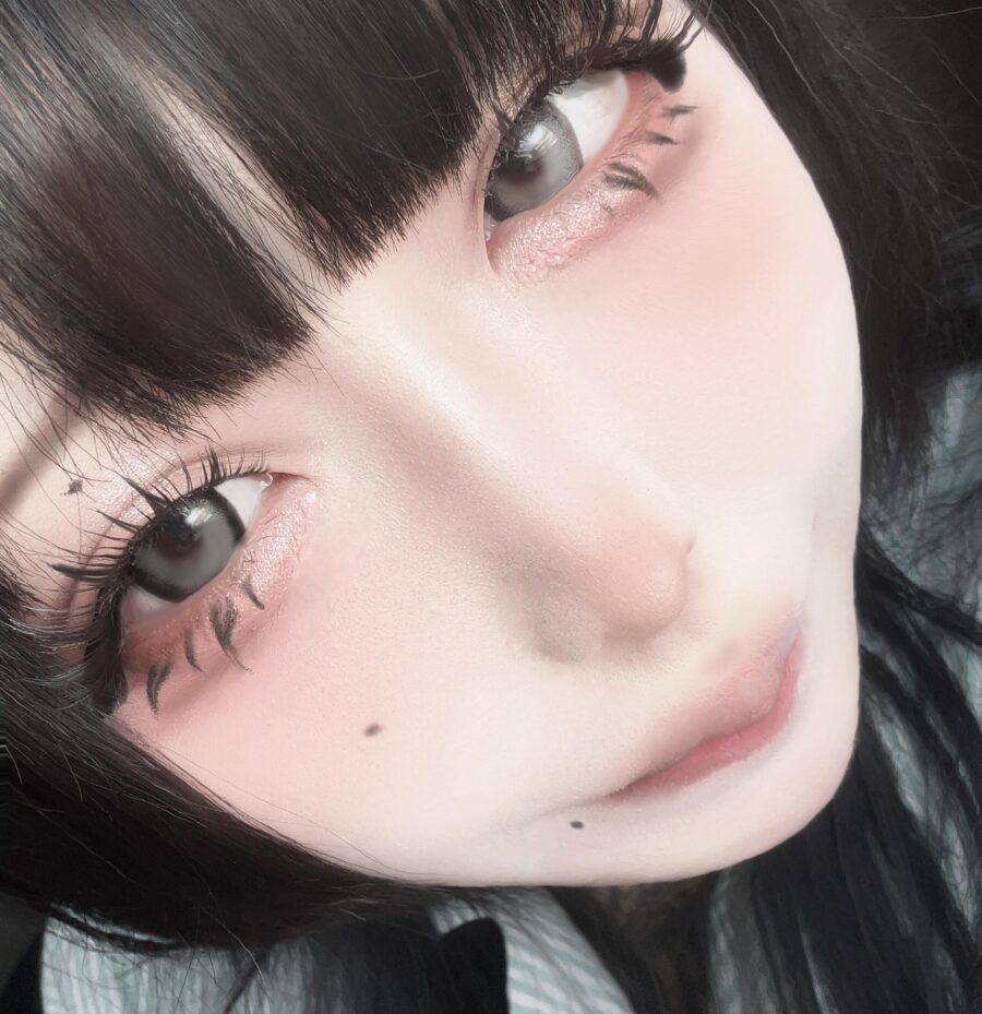 Soft pastel vibes with gothic detailing