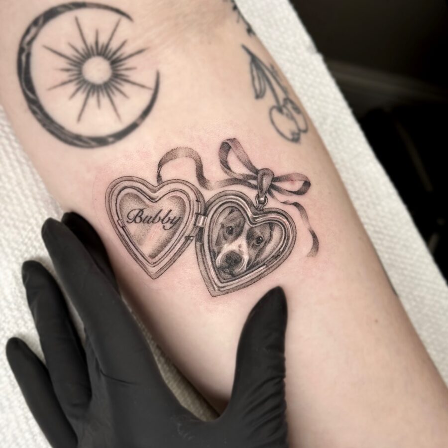 Heartfelt tribute tattoo for beloved pet