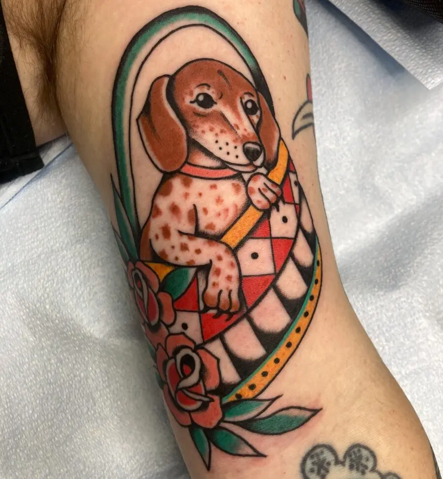 Playful tribute featuring a beloved dog