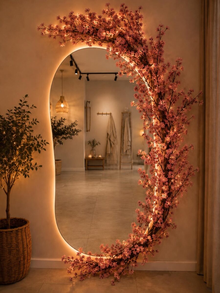 Whimsical floral mirror to elevate your space