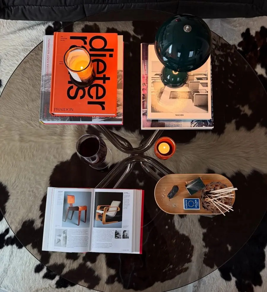 Chic and modern coffee table setup