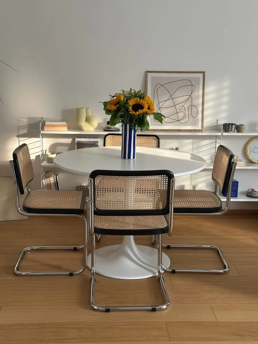 Chic Dining Room with Modern Aesthetic Touches