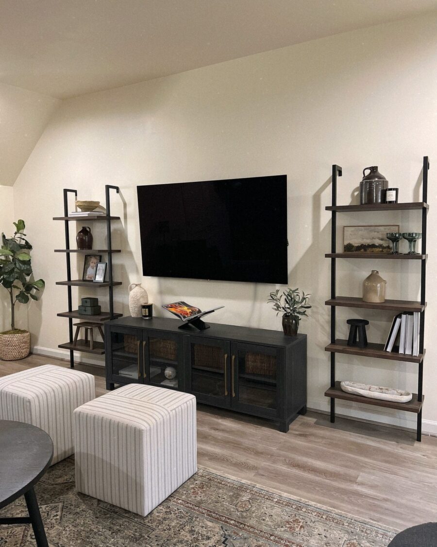 Stylish Modern Industrial TV Unit Decor