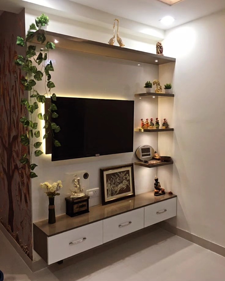 Elegant modern TV unit with stylish decor
