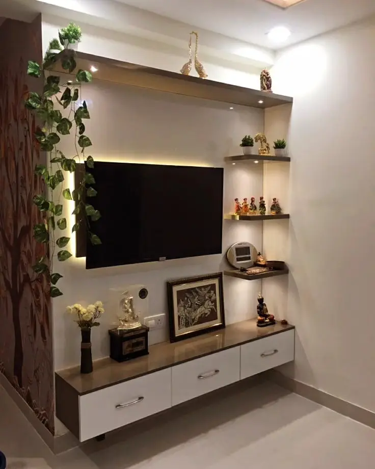 Elegant modern TV unit with stylish decor