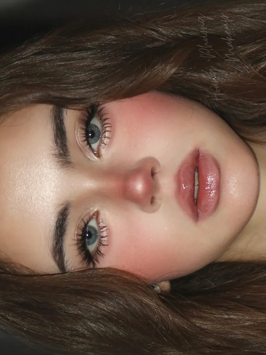 Fresh and radiant Douyin-inspired makeup look