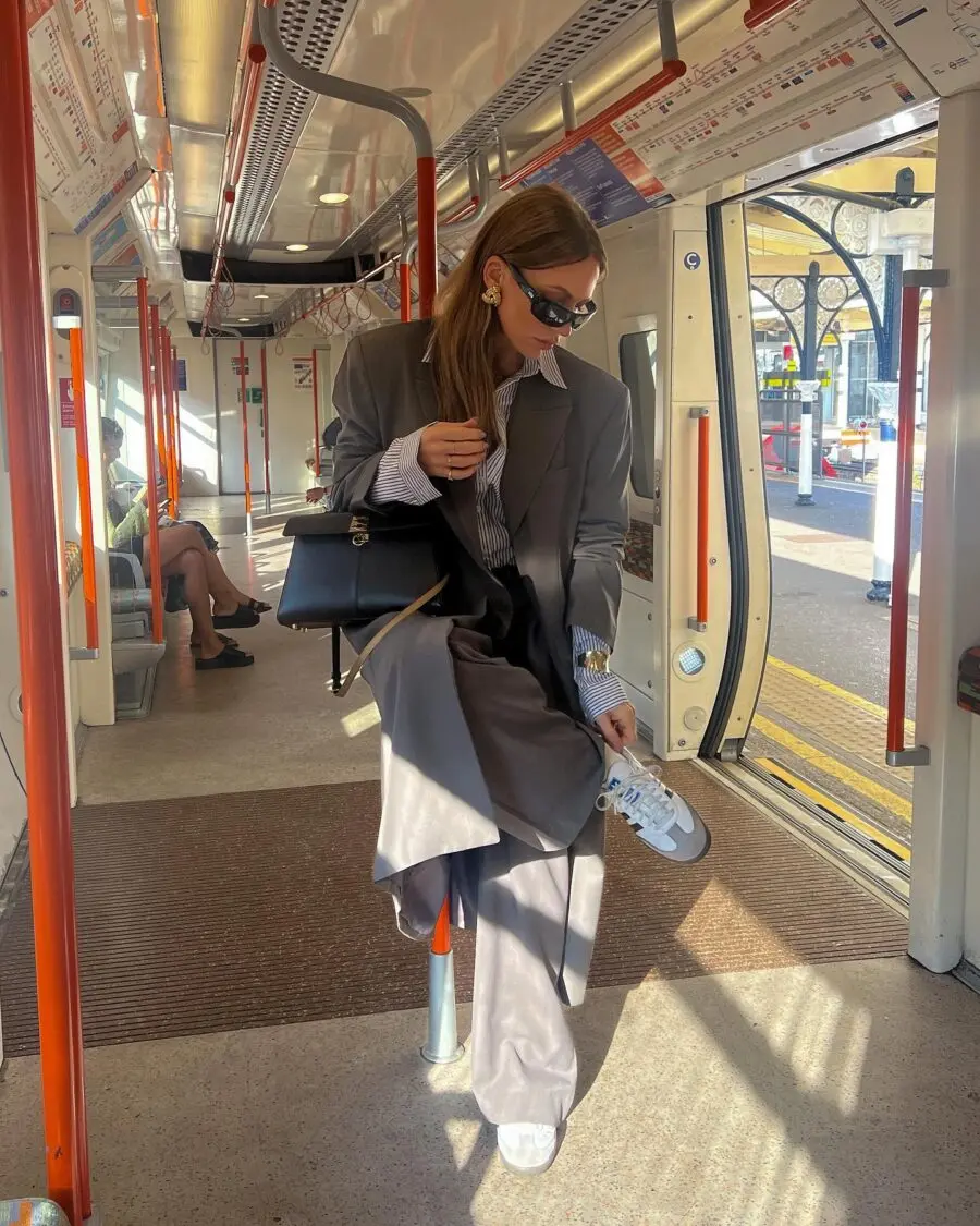 Chic and Comfy Travel Office Look