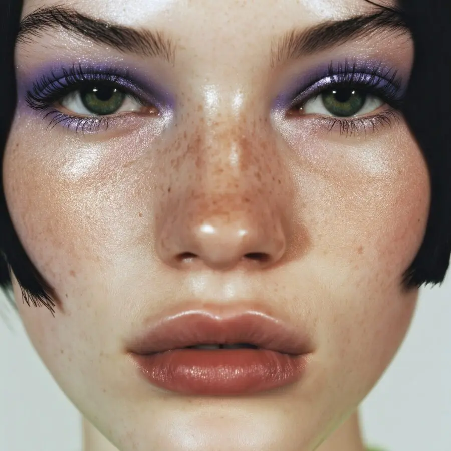 Glamorous Purple Eyes for Prom Night