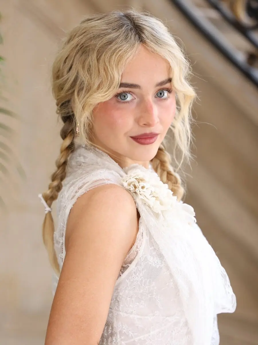 Elegant vintage style with charming braided hair
