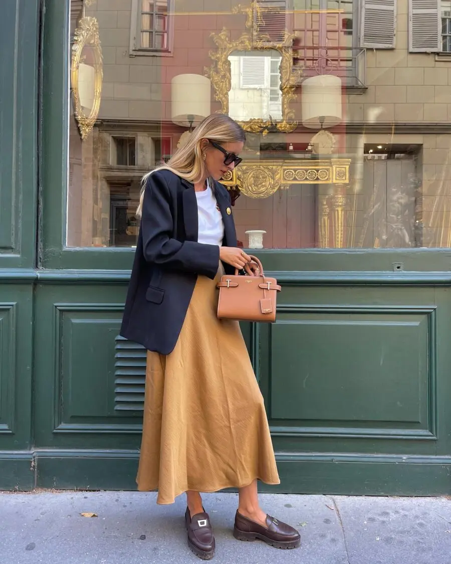 Chic semi-formal look with stylish accessories
