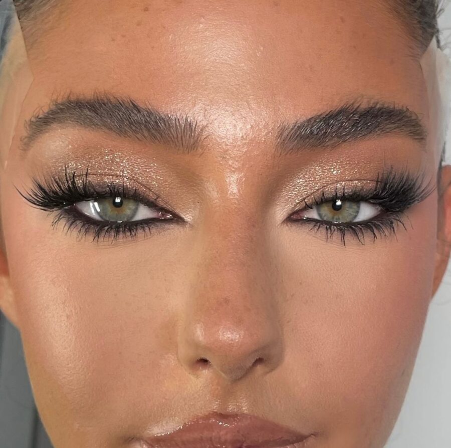 Stunning soft glam with radiant eye details