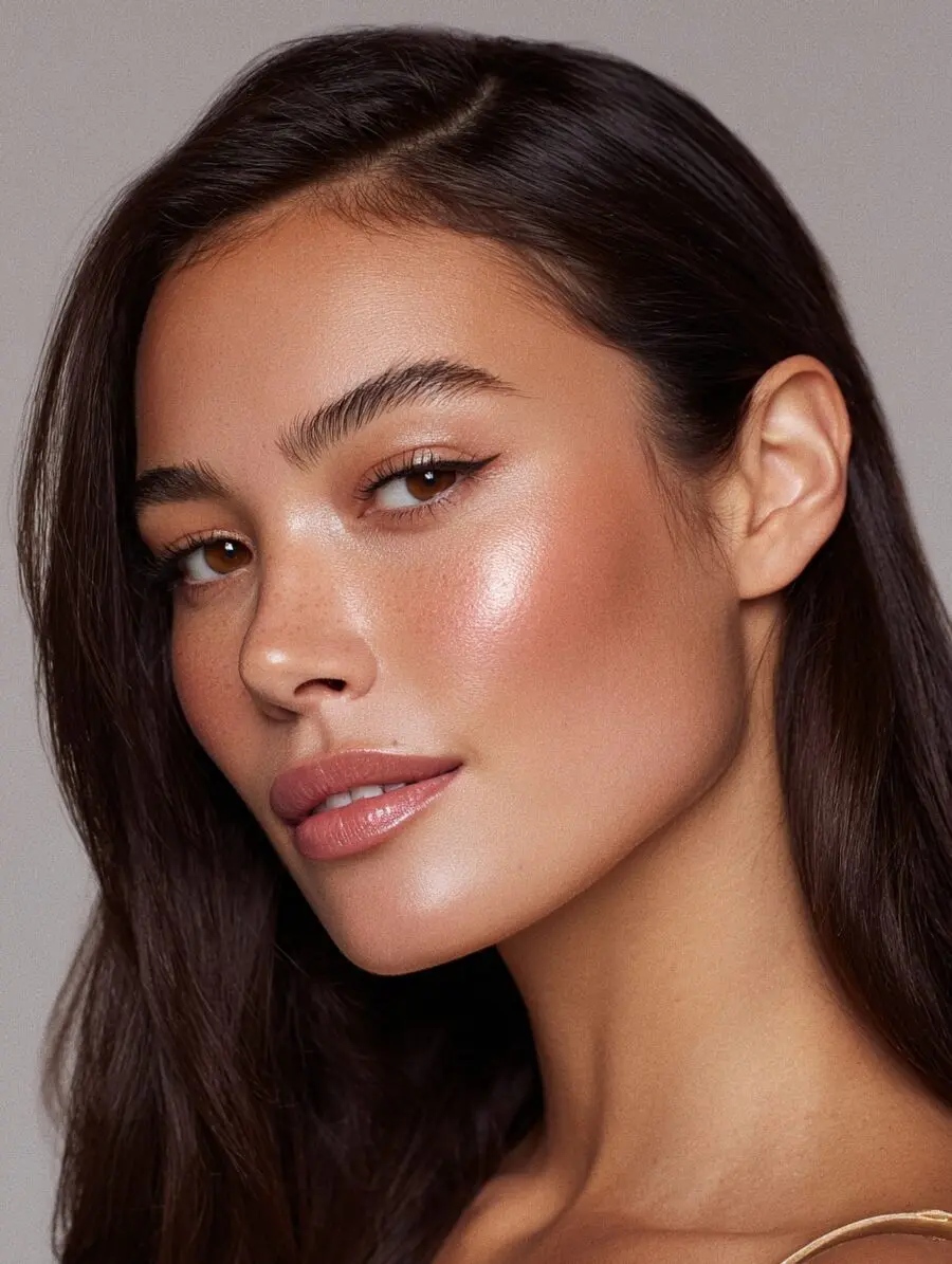 Effortless glow with soft glam elegance