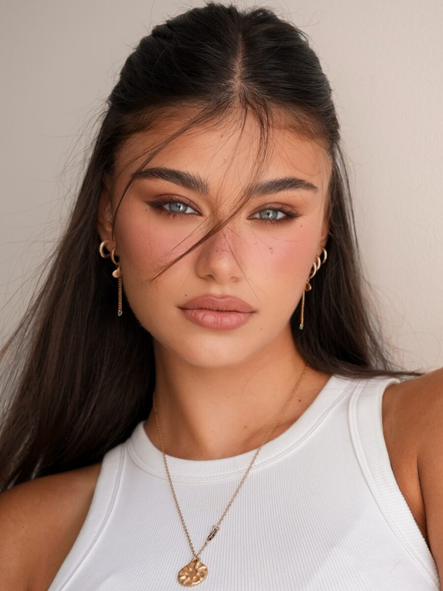 Effortless soft glam with radiant features