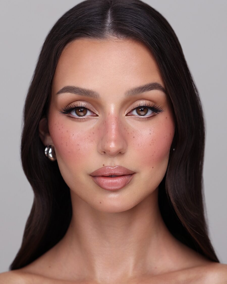 Effortlessly radiant soft glam makeup look