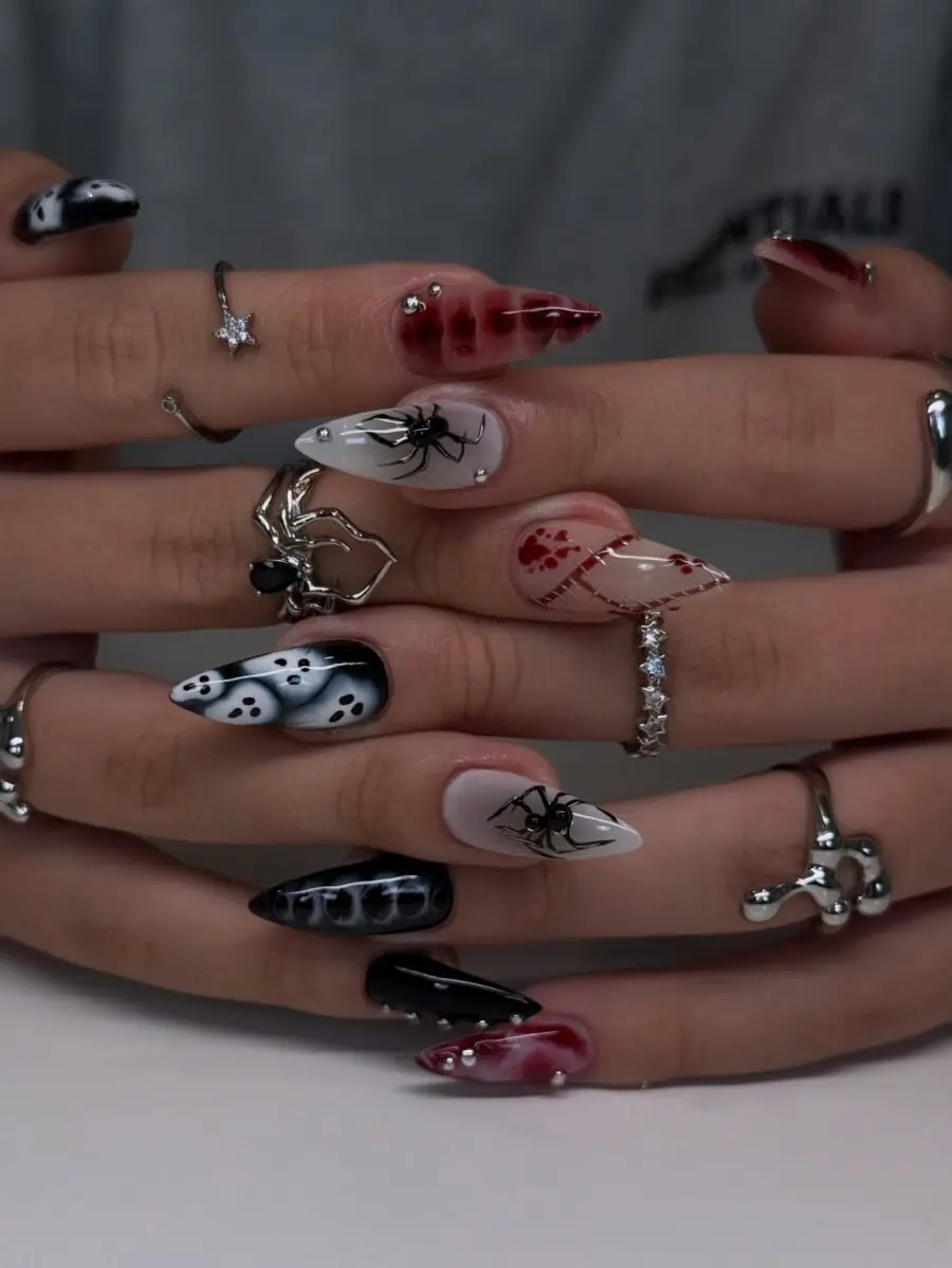 Spooky Halloween Nail Designs with Dark Vibes
