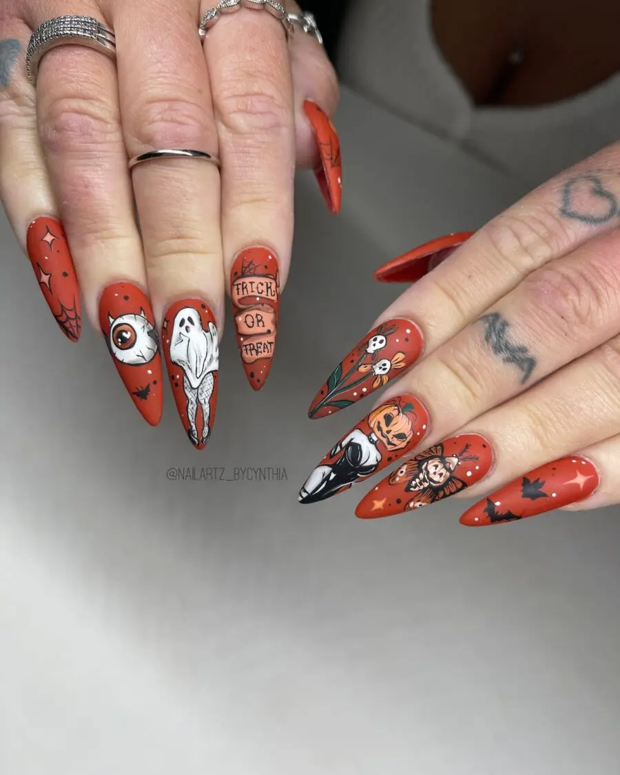 Spooky Halloween Nails with Fun Designs