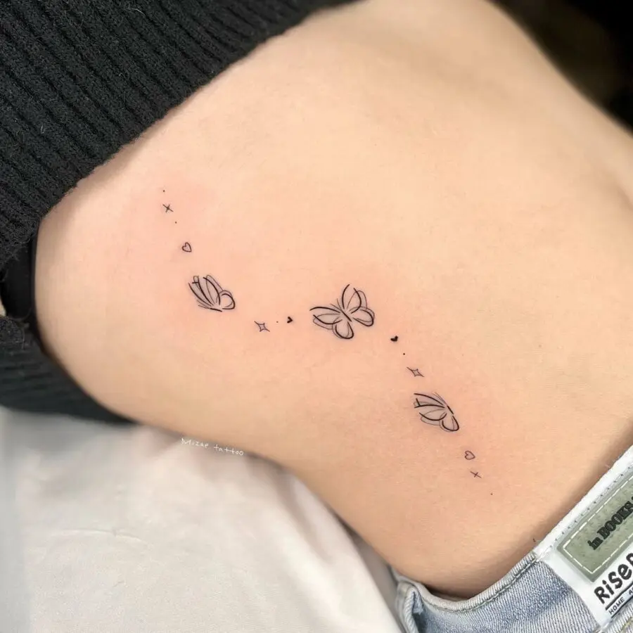 Elegant butterfly tattoos for a unique vibe