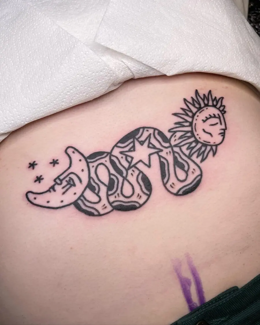 Celestial Elements on a Body Canvas