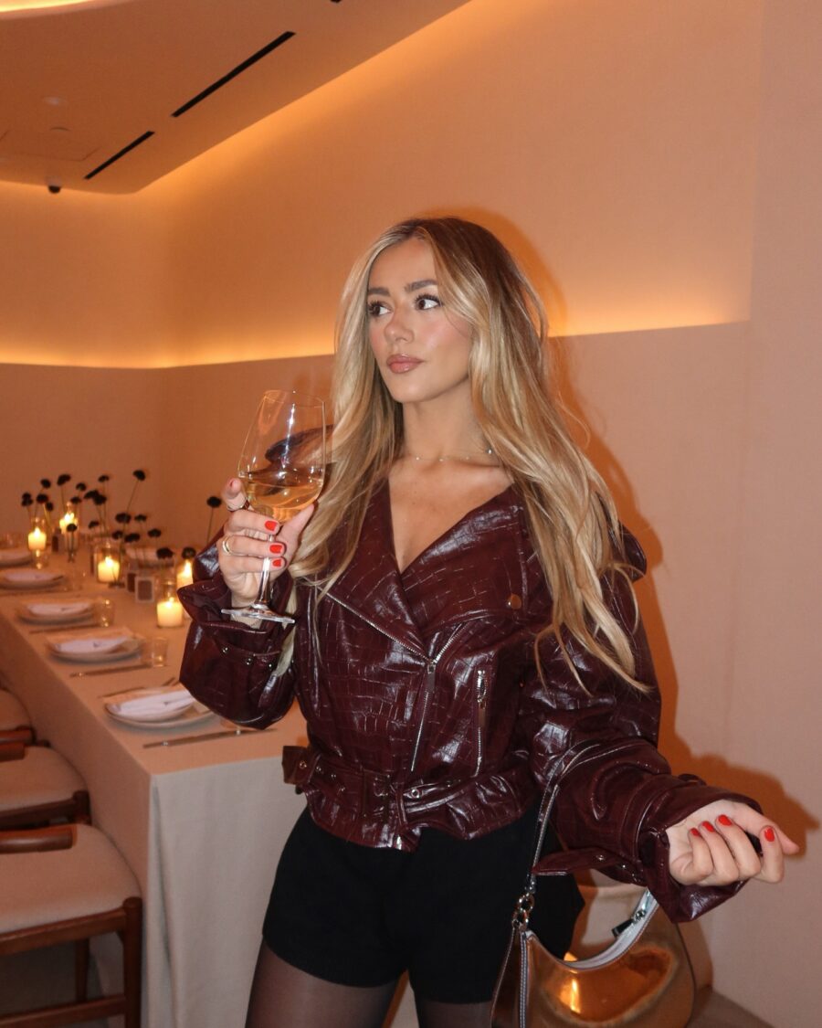 Chic Burgundy Jacket for New Year's Eve