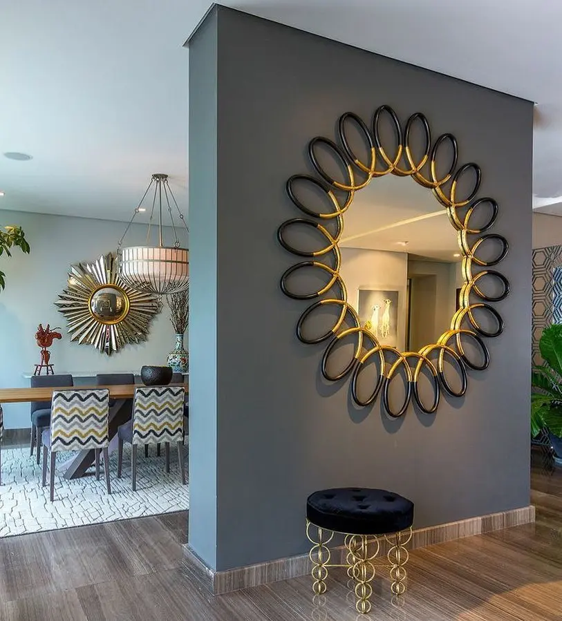 Elegant mirror decor enhancing modern interiors