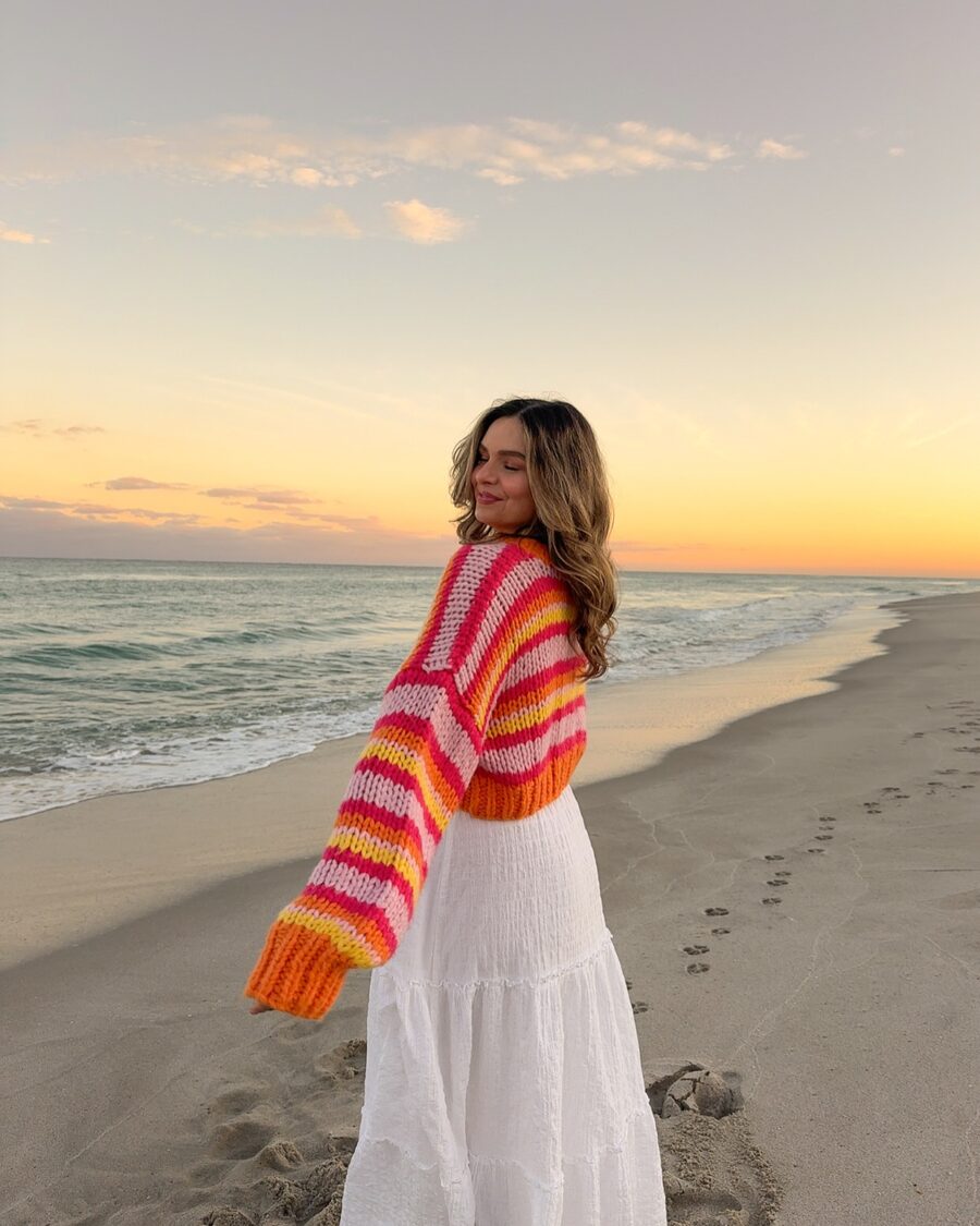 Cozy Stripes for a Beach Sunset Vibe