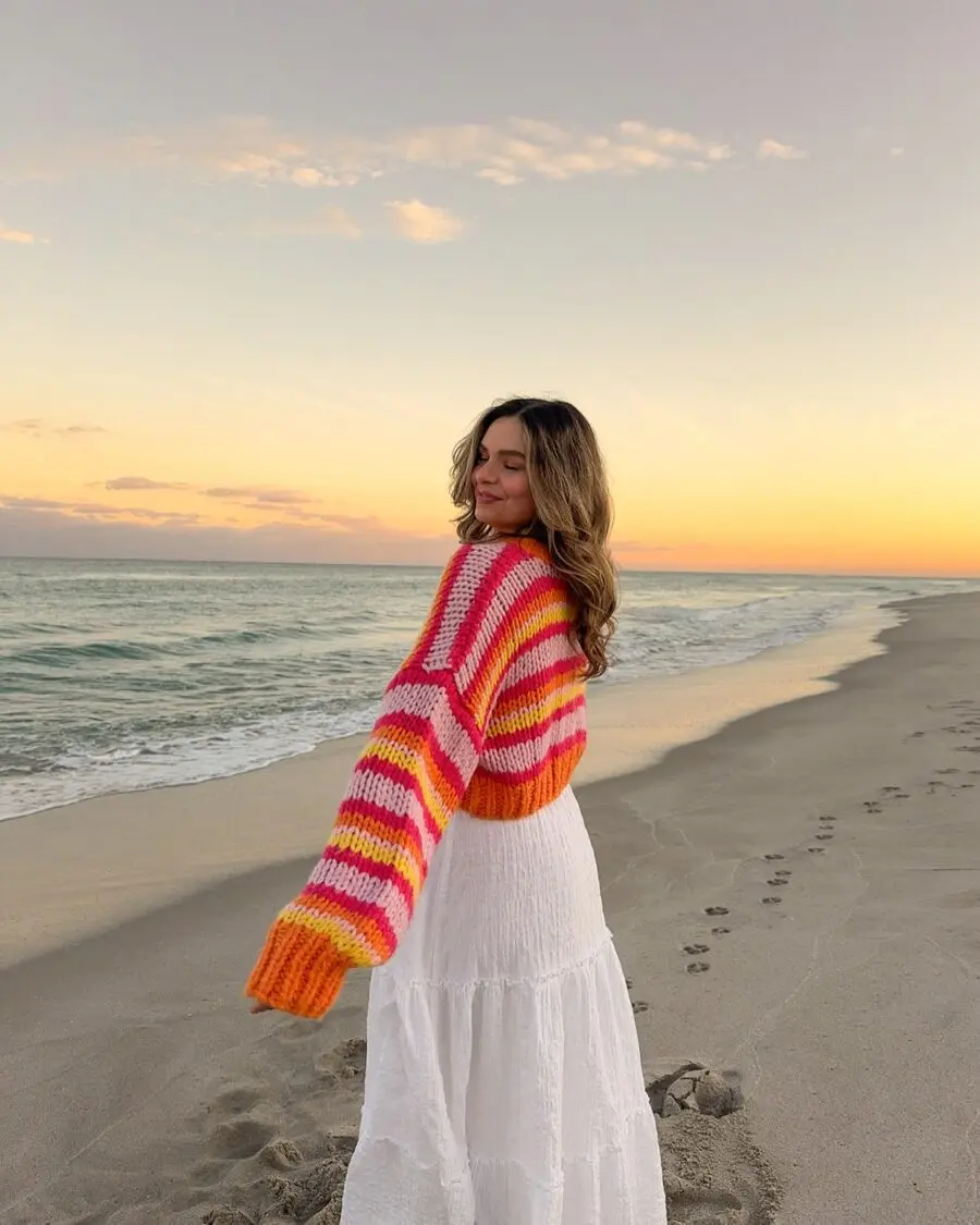Cozy Stripes for a Beach Sunset Vibe
