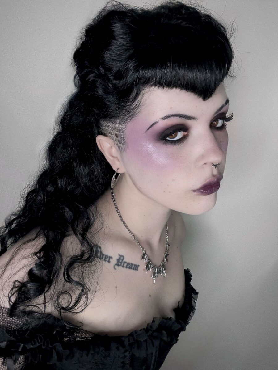 Elegant dark vibes with purple highlights