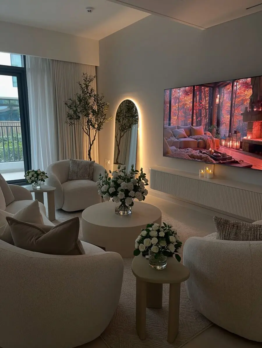 Cozy and Elegant TV Unit Living Space
