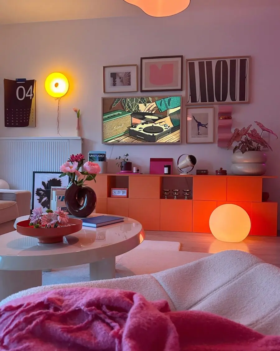 Chic and Vibrant TV Unit Decor Inspiration