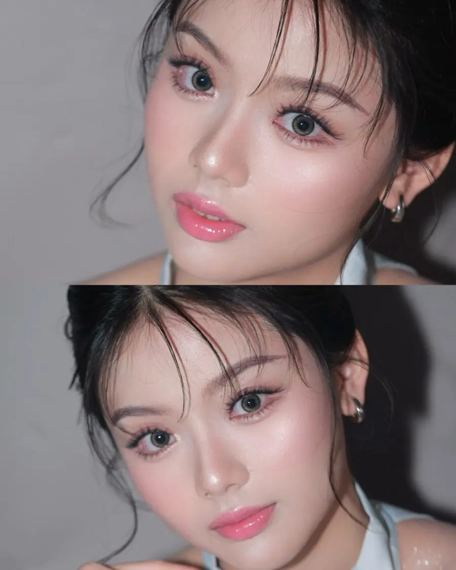 Stunning ABG makeup with soft glam elements