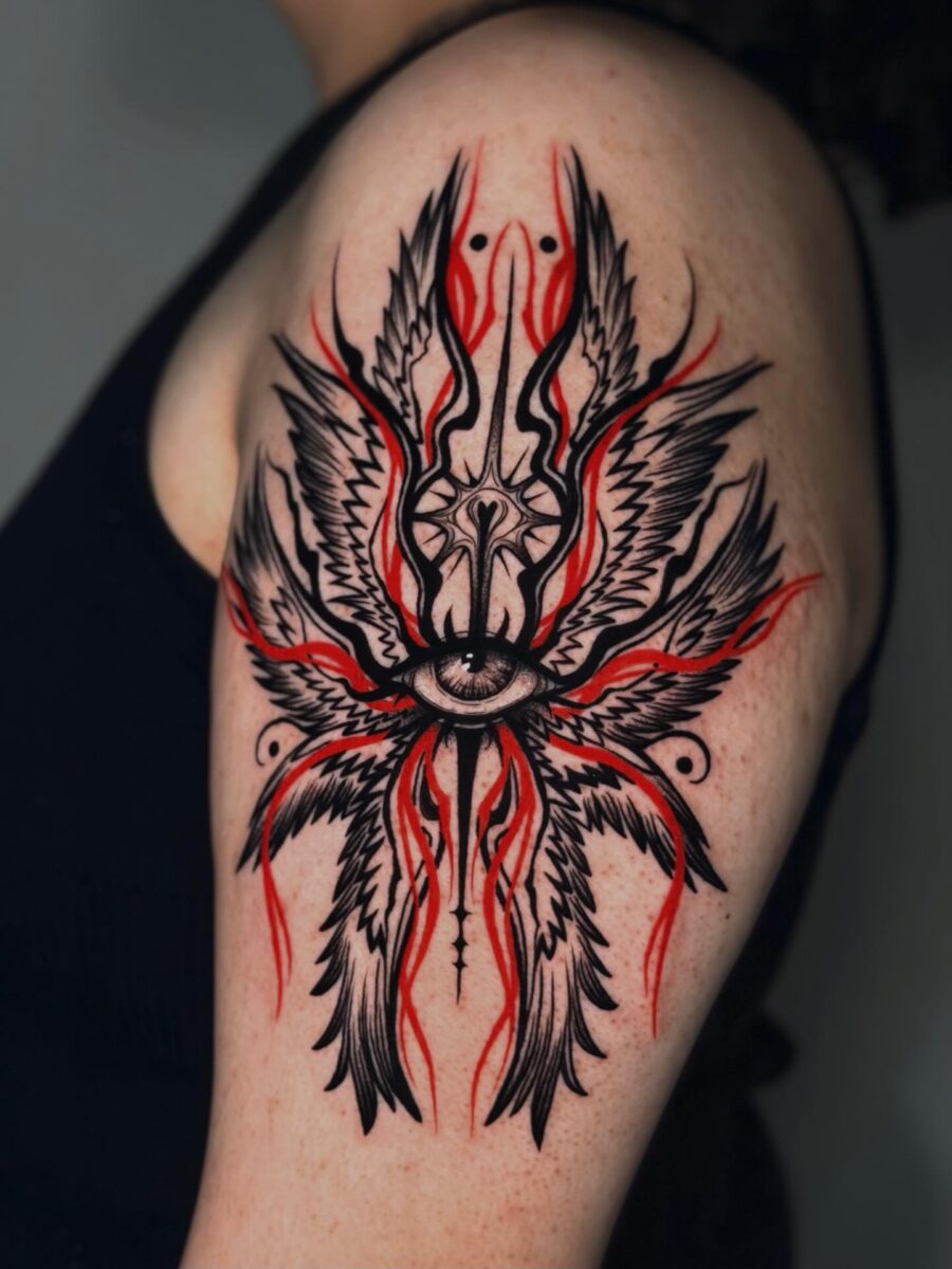 Bold Spirit Design with Striking Colors