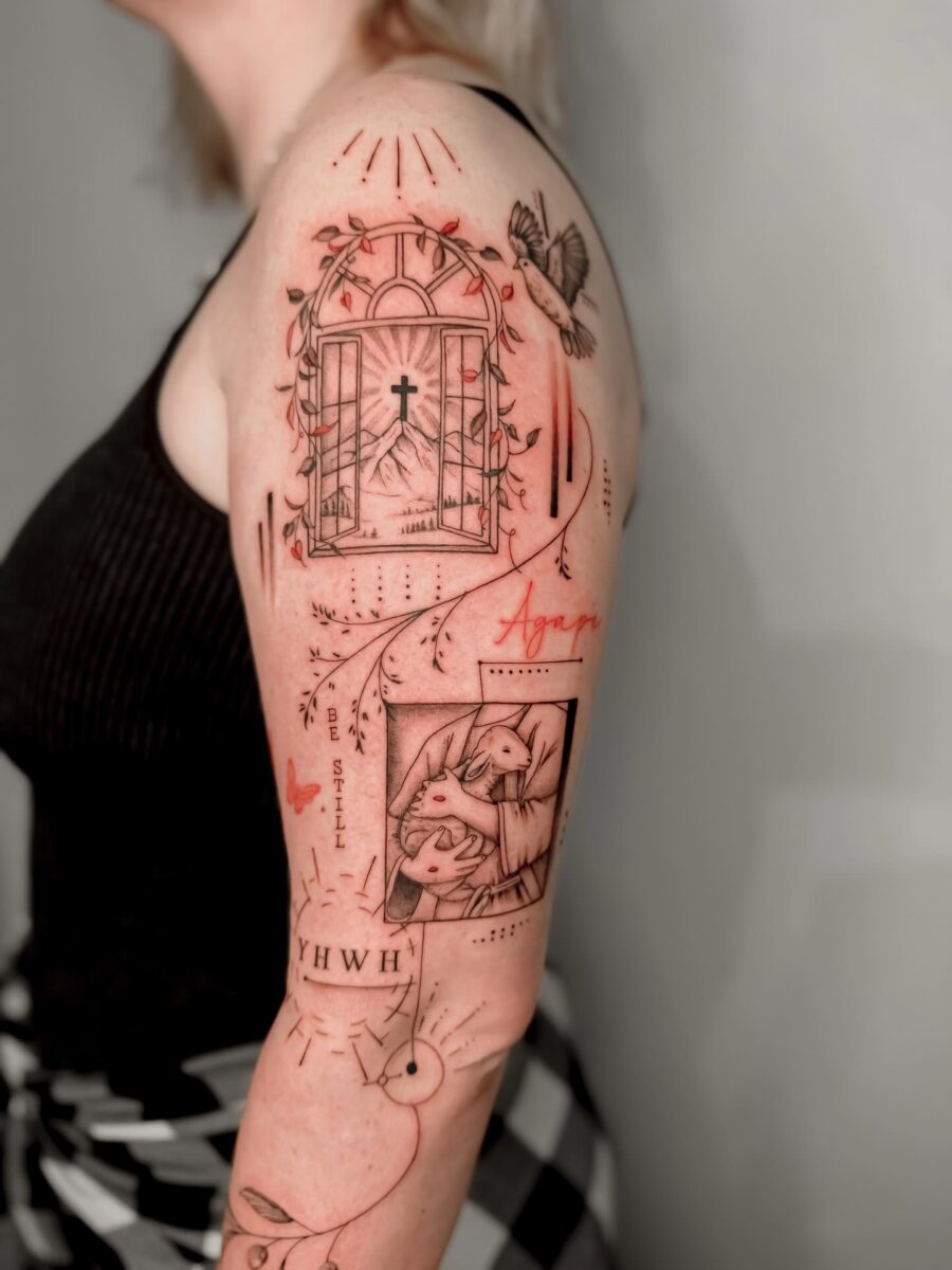 Stunning biblical tattoos with spiritual symbolism