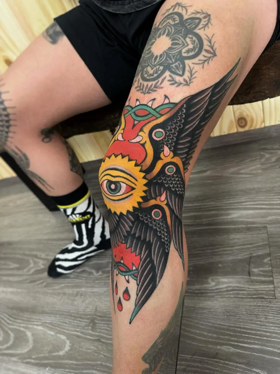 Vibrant Biblical-Inspired Tattoo Design