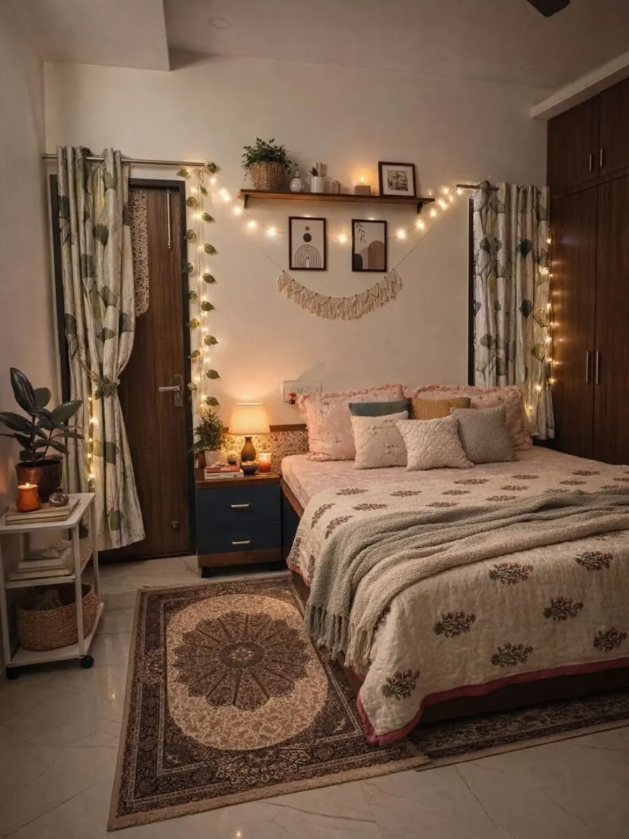 Charming and Cozy Bedroom Above Bed Decor
