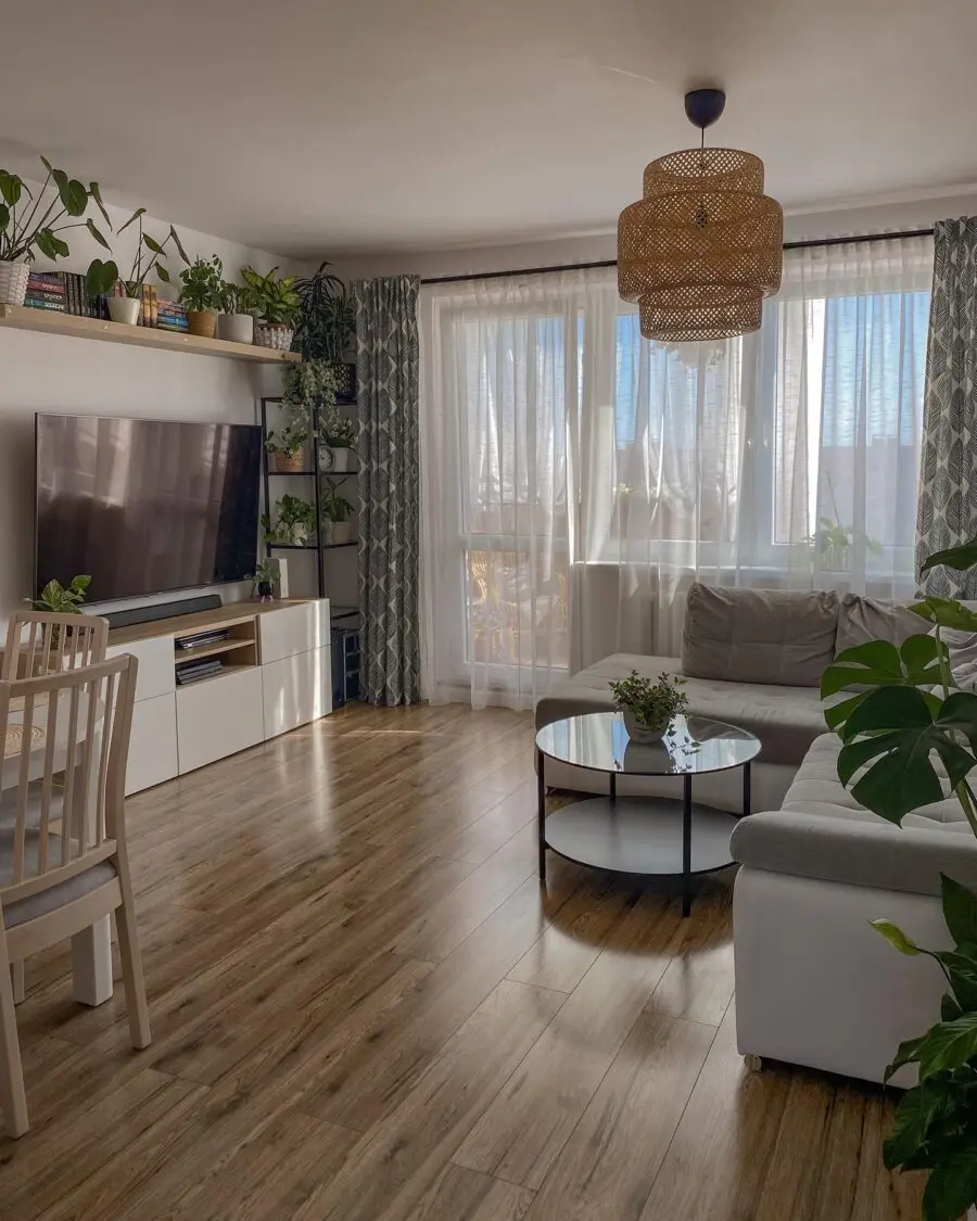 Bright and Inviting Cozy Living Room Space