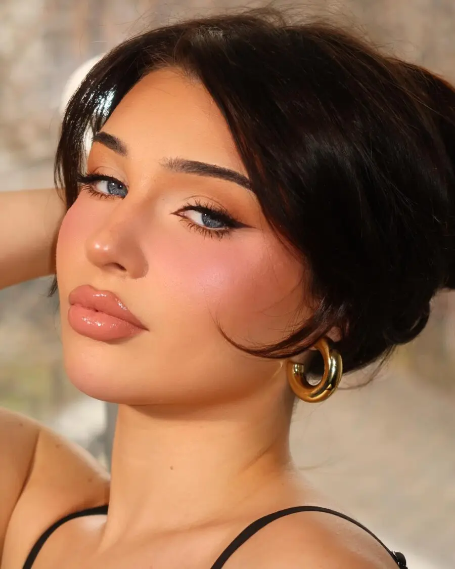 Glamorous doll-inspired makeup look for confidence