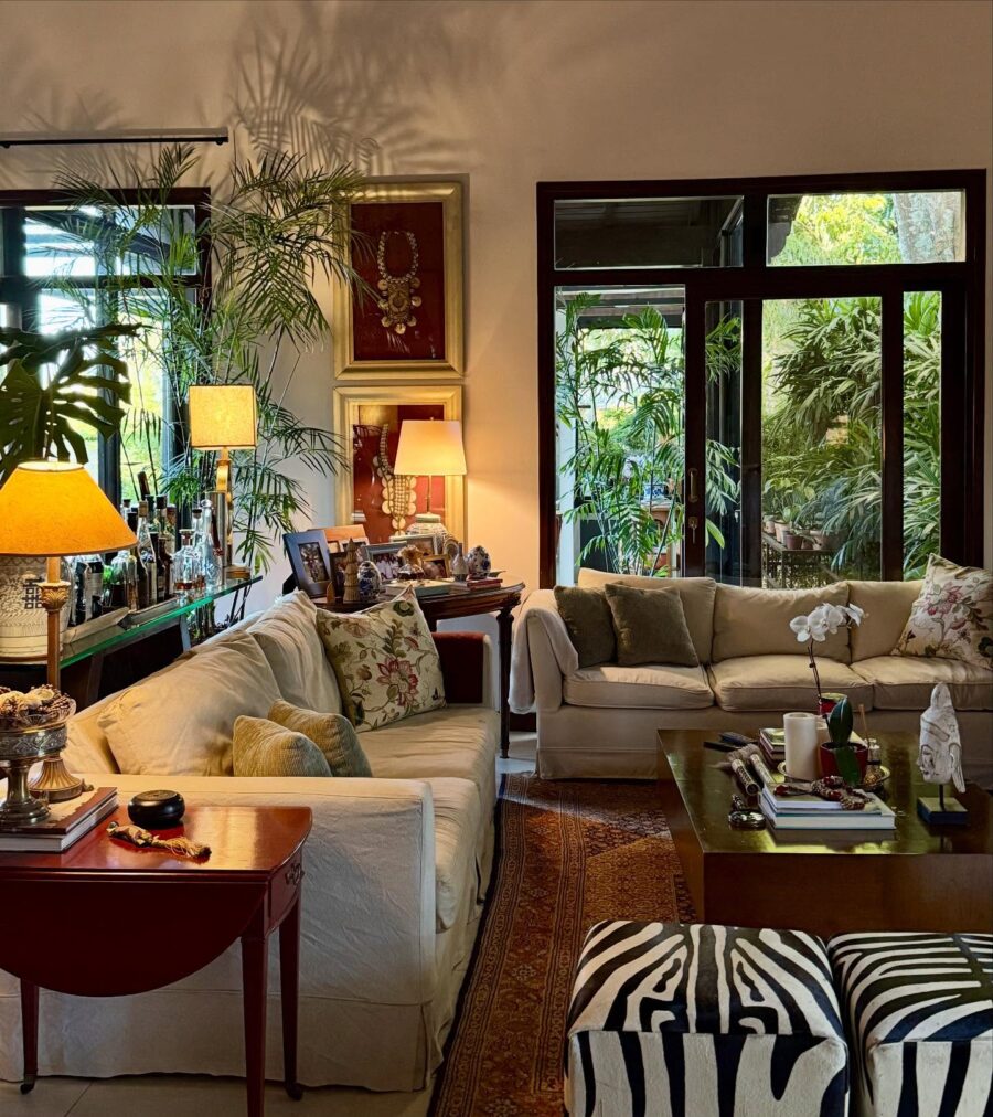 A vibrant and inviting eclectic living space
