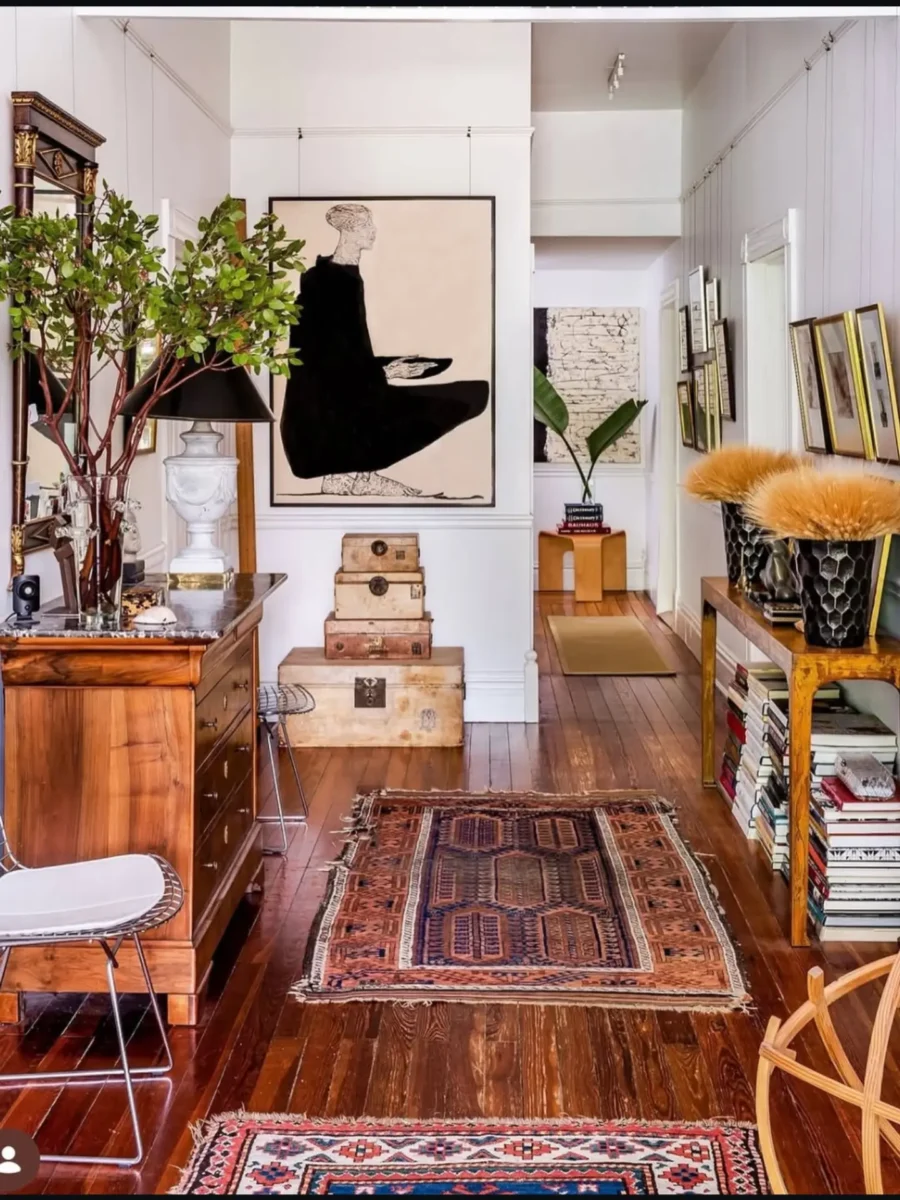 Stylish vintage space with eclectic flair